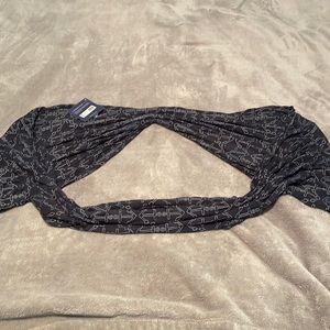 Navy and Anchor infinity scarf